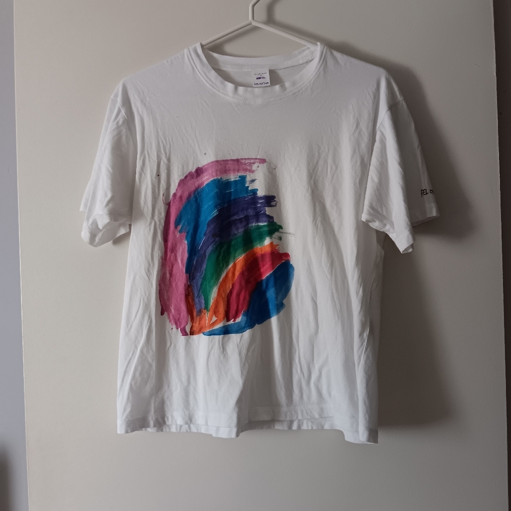 ELLIE MAE White Cotton Tee S